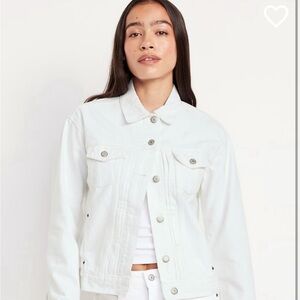 Old Navy White Jean Denim Jacket